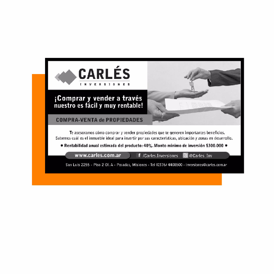 Carles diseño de aviso de diario