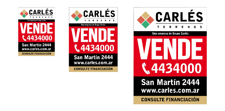 Carles diseño de cartel de venta