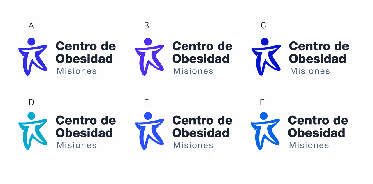 Centro de Obesidad - Logotipo Pruebas de color