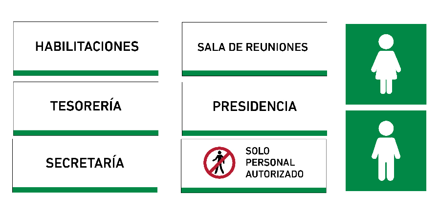 Colegio de médicos señaletica